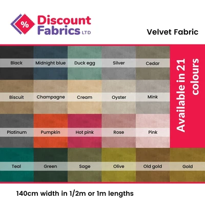 £1.29 • Buy Velvet Upholstery Fabric Curtain Fabric Plush For Curtain Cushion Sofa Per Metre