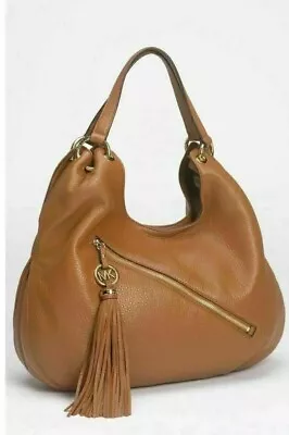 Michael Kors Brown Charm Tassel Large Shoulder Tote $368 • $99