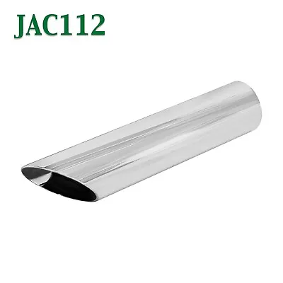 JAC112 1.5  Chrome Angle Cut Exhaust Tip 1 1/2  Inlet / 1 3/4  Outlet / 8  Long • $18.34