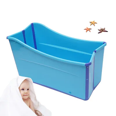 Folding Portable Bathtub Adult Kid Spa Sauna Bath Rectangle Bucket Water Tub • $135