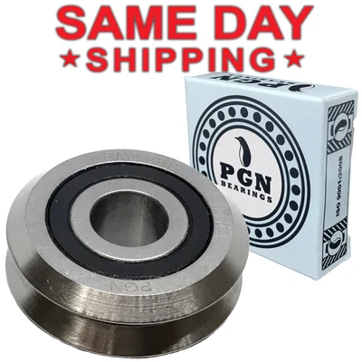 $9.90 • Buy RM2-2RS 3/8  Premium Rubber Sealed V W Groove Roller Ball Bearing V-Guide