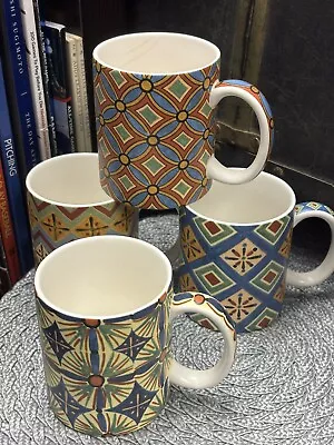 Metropolitan Museum Of Art Set Of Four Egyptian Patterned Coffee Mugs • $10