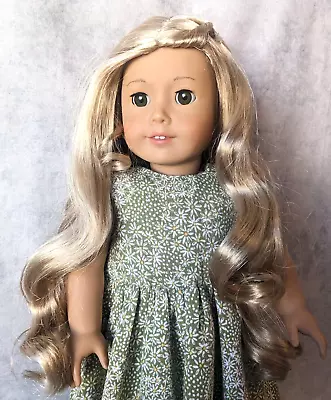 Custom American Girl Doll Blonde Hair Green Eyes Earrings • $89