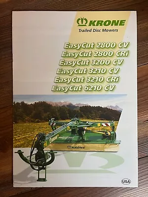 2004 Krone Trailed Disc Mowers Sales Brochure • $7