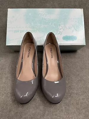 Womens Maurices Patent Pumps Sz 8.5 Silver Sconc (gray) • $11