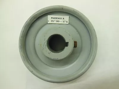 $19.99 • Buy PHOENIX A 3/4  Fixed Bore 1 Groove Standard V-Belt Pulley 3 1/2  OD W/ Set Screw