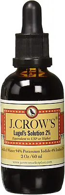 J.Crow's Lugol's Solution Of Iodine 2 Ounce • £34.19