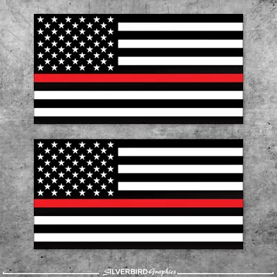 Thin Red Line Sticker Flag Decal IAFF Truck America USA FireFighter Lives Matter • $3.95