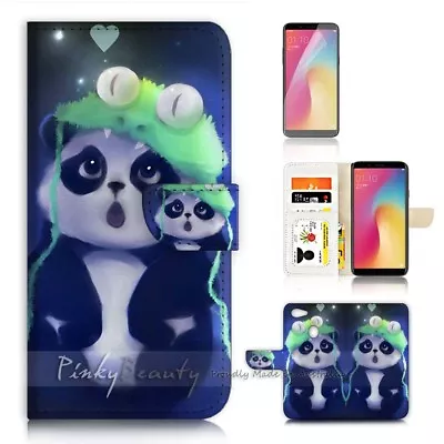 ( For Oppo A73 ) Flip Wallet Case Cover P21536 Cute Panda • $12.99