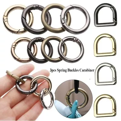 Snap Clasp Clip Spring O-Ring Buckles Bag Belt Buckle Carabiner Purses Handbags • £5.01