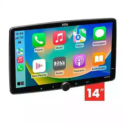 New BOSS Audio Systems BCPA14 14” Car Stereo CarPlay Android No DVD Multicolor • $599.99