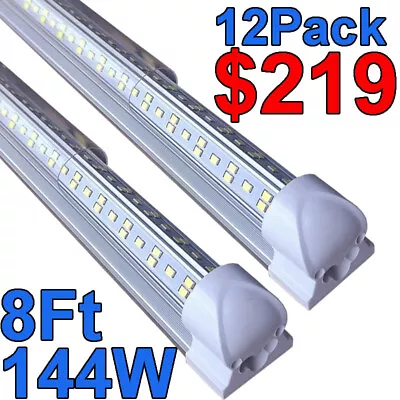 144Watt 8 Foot LED Shop Light 8FT T8 LED Tube Light Fixture 8' 144W Garage Light • $219.94