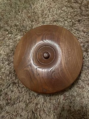 Vintage Wooden Bowl With Lid - 8” Diameter - 2” Deep • $22.99
