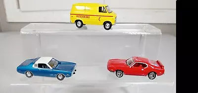 Lot Of 3 Vtg Johnny Lightning Diecast Cars Yellow Van Dodge Charger Mustang • $34