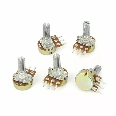 5 Pcs 10K OHM Linear Taper Rotary Potentiometer 10KB B10K Pot • £5.69