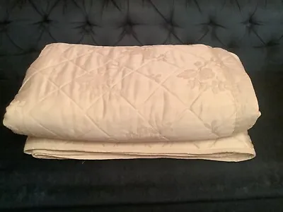 Marks And Spencers Extra Large Cream Quilted Bed Spread Or Throw • £35