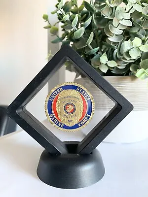 US MARINE CORPS MILITARY POLICE Challenge Coin With 3D Display Case • $15