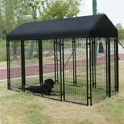£155.97 • Buy 127cm 249cm XXXL Dog Kennel Pet Run Enclosure Playpen House Metal Dog Cage Fence