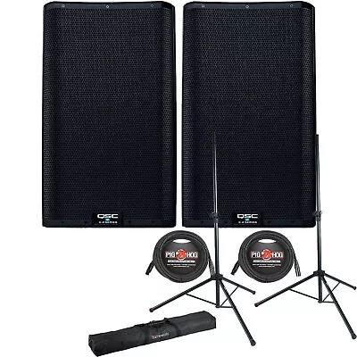 QSC K12.2 - K.2 Series 12  Loudspeakers W/ Stands Bag & Cables • $2159.99