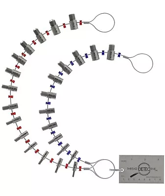 Thread Detective Nut & Bolt Size And Thread Pitch Identifier Gauge SAE / Metric  • $42.95