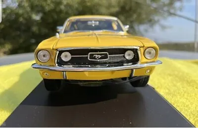 Maisto Special Edition 1967 Ford Mustang GTA Fastback Car 1:18 Diecast Yellow 🔥 • £39.99