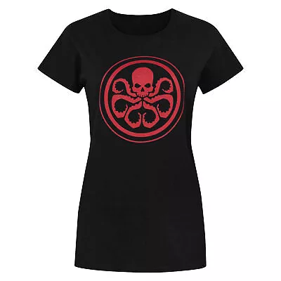 Marvel Womens/Ladies Hydra Logo T-Shirt NS4241 • £13.71