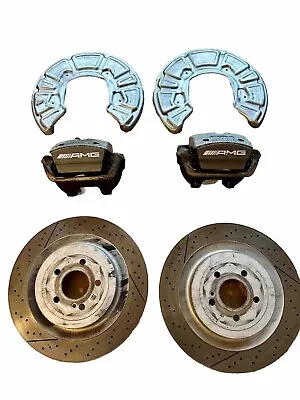 Mercedes C63 AMG W205 W213 Rear Braking System 360 Mm Brake Discs Caliper • $480.34