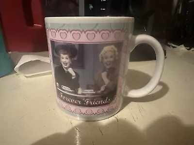 I Love Lucy Coffee Tea Mug Cup Forever Friends Lucille Ball 12oz Lucy Ethel 2010 • $15