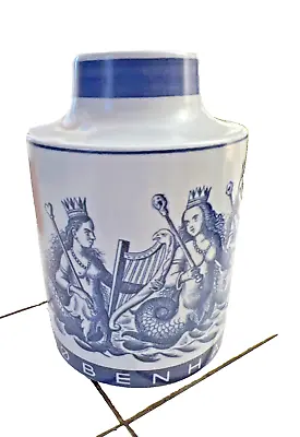 RARE Vintage Royal Copenhagen 1967 Faience Aluminia Vase Mermaids 800 Yr B-Day • $60