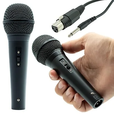 Handheld Wired Microphone Cardioid Dynamic Vocal Mic With 13Ft Cable And On/Off • $12.99