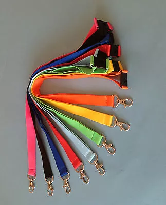  Neck Strap Lanyard  Safety Breakaway Metal Clip 20mm Wide • £4.52