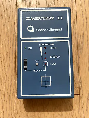 Greiner Vibrograf Magnotest 2 Magnetism Detector • $449.99