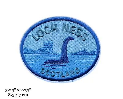 Loch Ness Nessie Monster Scottish Folklore Myth Logo Embroidered Iron On Patch • $4.99