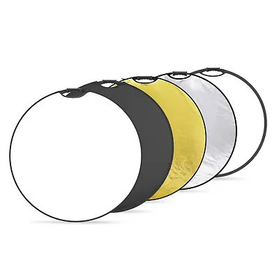 Neewer 5-in-1 Portable Round 110cm Light Reflector Collapsible Multi-Disc • $27.99