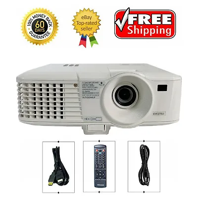 Mitsubishi EW270U DLP Projector Multipurpose 2600 ANSI 3D HD HDMI 1080p W/bundle • $113.66