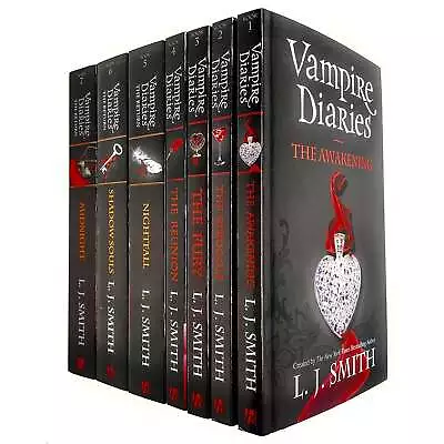 Vampire Diaries The Awakening & The Return 7 Books Collection Set By L. J. Smith • £26.57