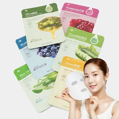 Asian Beauty Natural Skincare Moisturising Hydrating Korean Facial Mask Sheet • £9.99