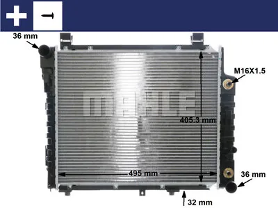 Mahle Cr 406 000s Radiator Engine Cooling For Mercedes-benz • $190.17