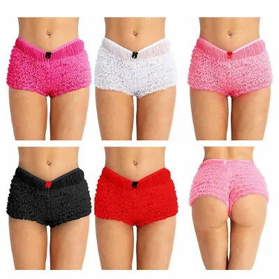 Women Ladies Knickers Frilly Underwear Boy Shorts Hot Pants Dance Show Costume • £8.99