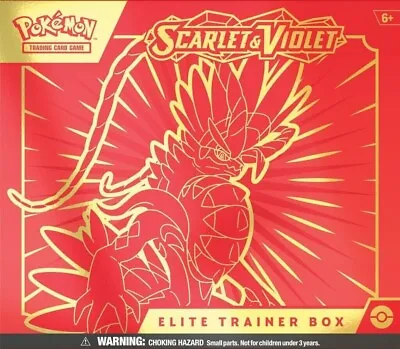 $109.99 • Buy Pokemon TCG Scarlet & Violet ETB Elite Trainer Box KORAIDON 🐉 IN STOCK🌺