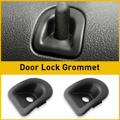 DOOR LOCK BEZEL GROMMET KNOB BLACK LH RH & FITS For 2005-2014 FORD MUSTANG • $13.29