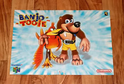 £35.94 • Buy Banjo Tooie Nintendo / Pokemon Vintage Small Rare Poster Nintendo 64 N64