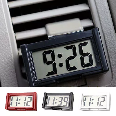 Mini Digital Clock Large Screen Car Clock Dashboard Self Adhesive Mini Clock • $7.12