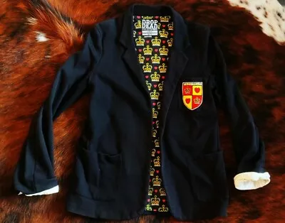 Drop Dead Mens Size Large Jacket Open Front Prestige Blazer HTF Oliver Sykes BTH • $65