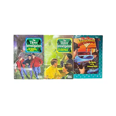 Partial Series Set THREE INVESTIGATORS Stuttering Parrot Kidnapped Whale Ghost 3 • $22.99