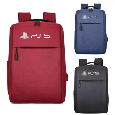 For PS5 Backpack Game Console Outdoor Travel Carrying Case Storage Shoulder Bag • $24.99