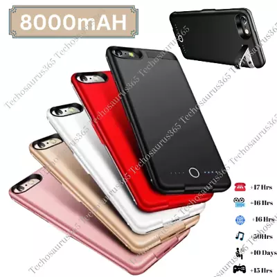 8000mAh Battery Charger Case Power Bank Charging Cover For IPhone 8 7 6s Plus SE • $17.15