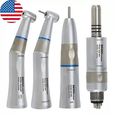 BEING Dental Contra Angle Straight Handpiece Air Motor 4 Holes Low Speed KAVO • $67.99