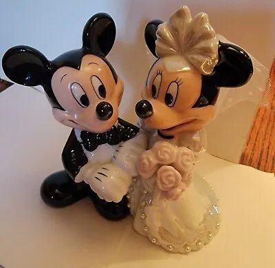 Mickey & Minnie Mouse Wedding Cake Topper/Figurine By Disney • $16.95