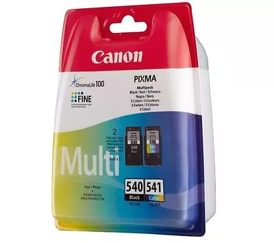 £38.99 • Buy Canon PG540 CL541 Black & Colour Ink Cartridges For PIXMA MG2150 MG3150 Printers